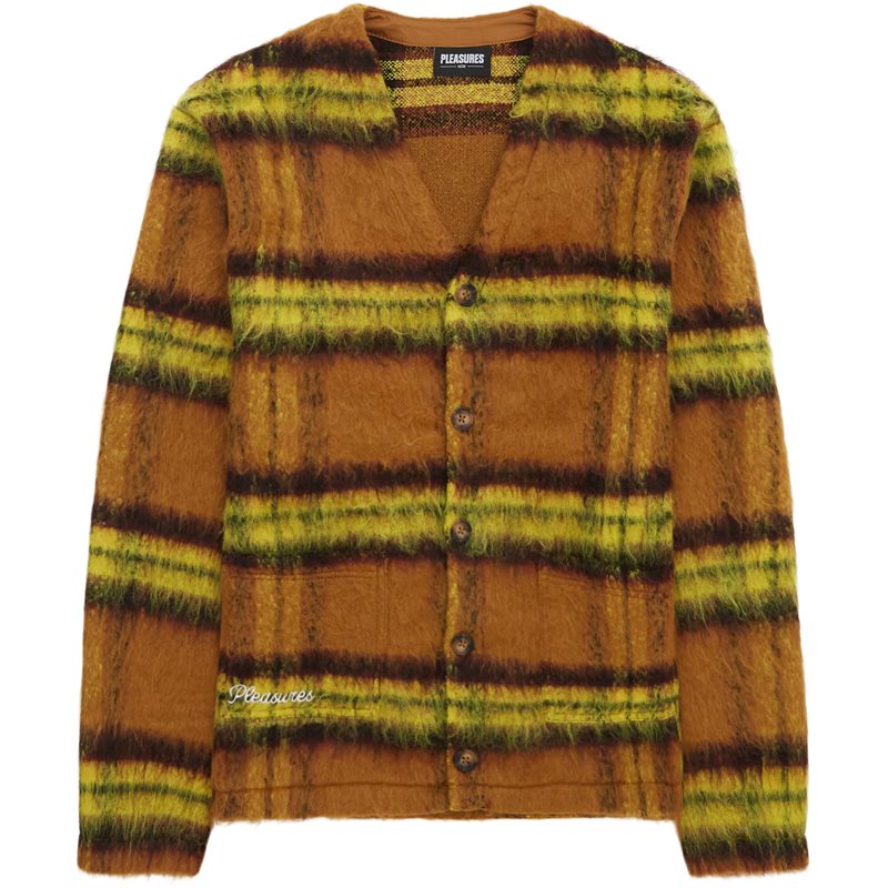 Pleasures Now Fortune Knit Cardigan Yellow