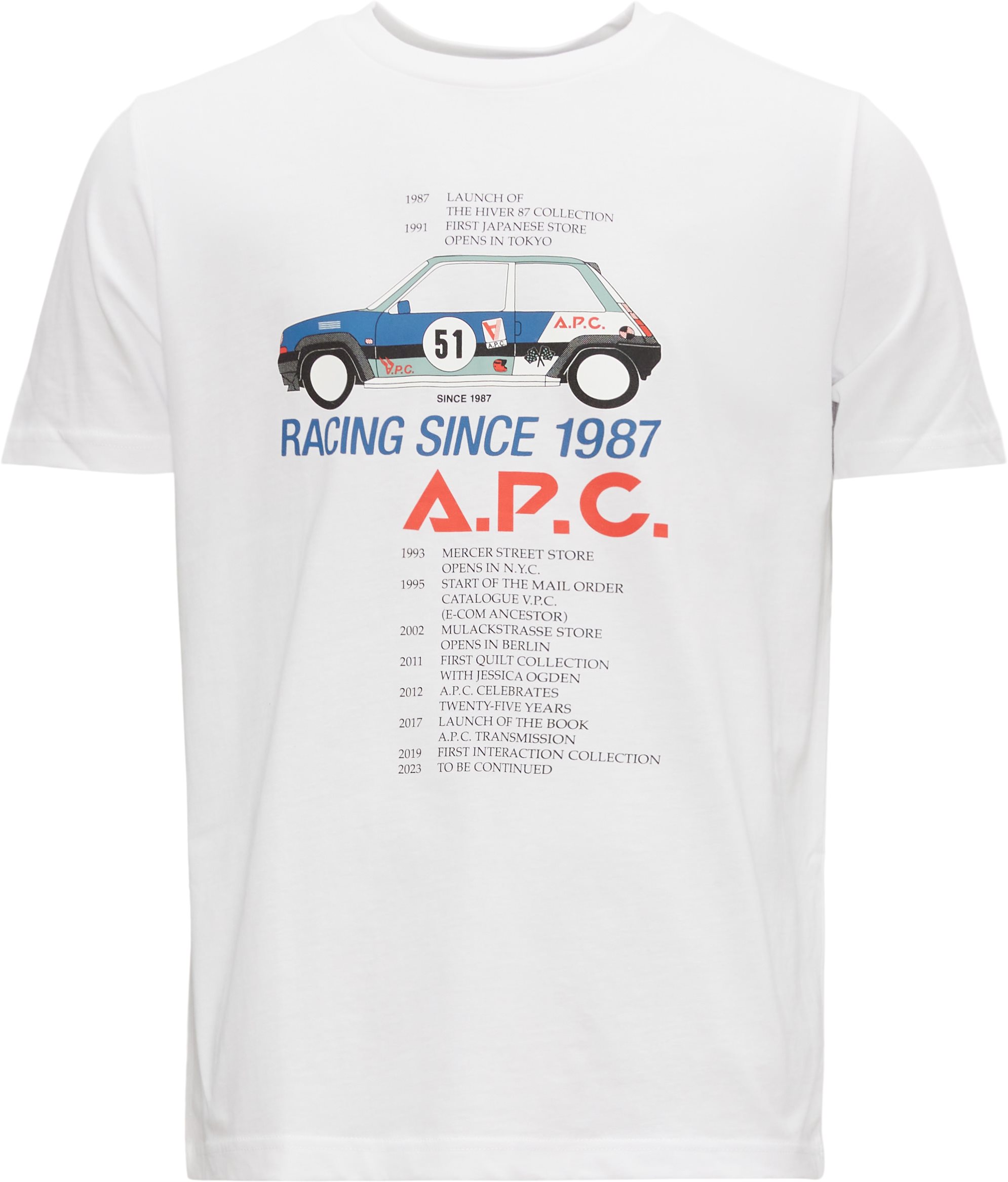 A.P.C. T-shirts COBQX H26261 White