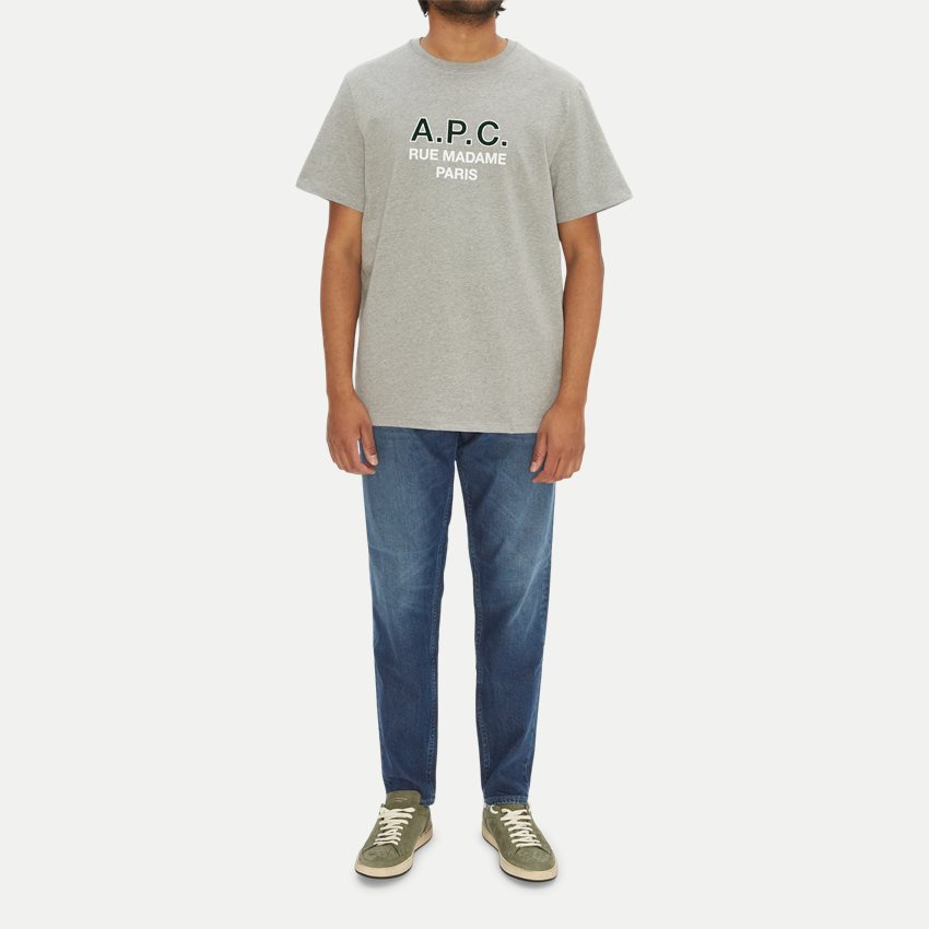 A.P.C. T-shirts COEXC H26175 GRÅ