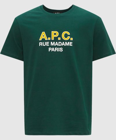 A.P.C. T-shirts COEXC H26175 Green