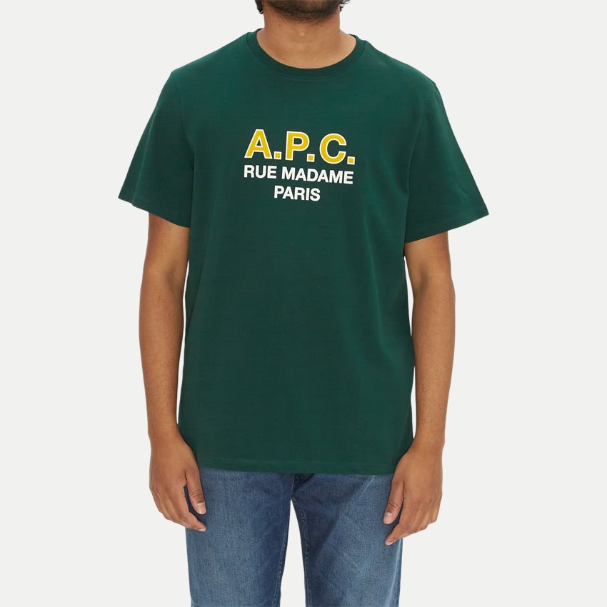 A.P.C. T-shirts COEXC H26175 GRØN