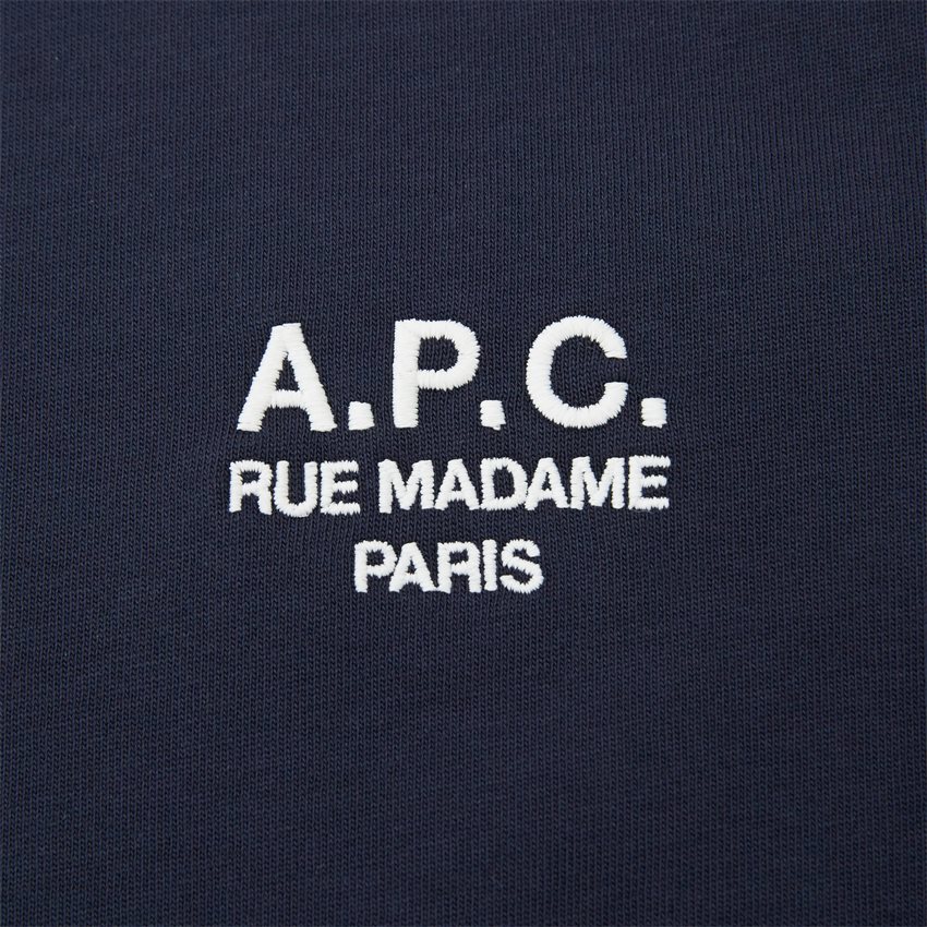 A.P.C. T-shirts COEZC H26840 NAVY