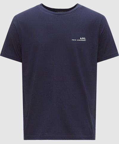 A.P.C. T-shirts COFBT H26904 Blå