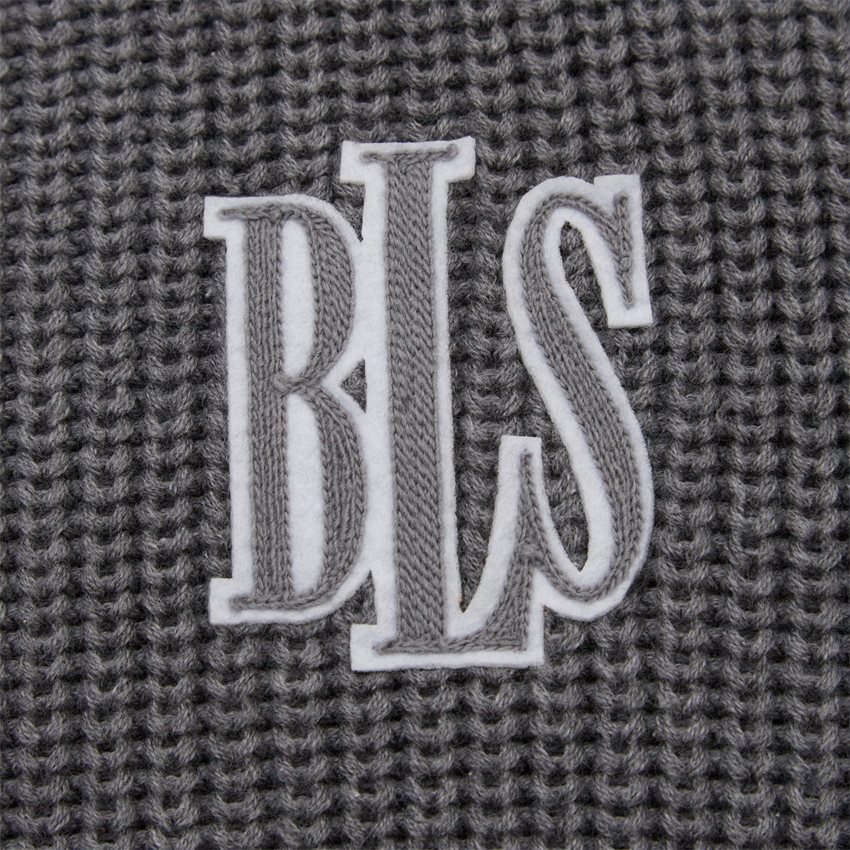 BLS Knitwear APPLIQUE ZIP KNIT 202308064 GRÅ