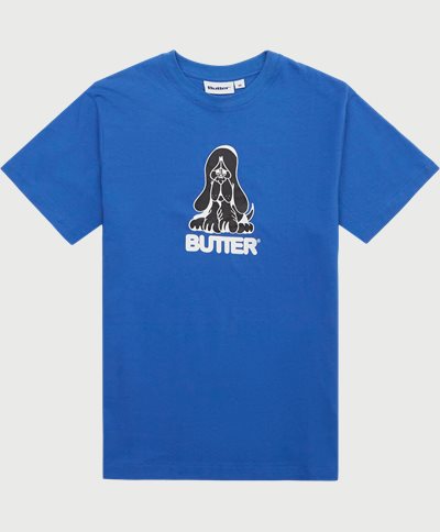 Butter Goods T-shirts HOUND TEE Blå