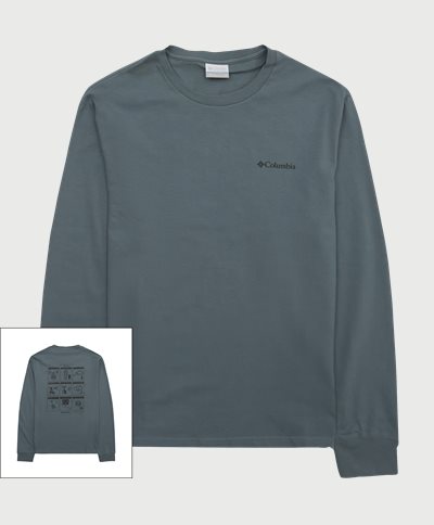 Columbia T-shirts EXPLORERS CANYON LS TEE 2054553 Blå