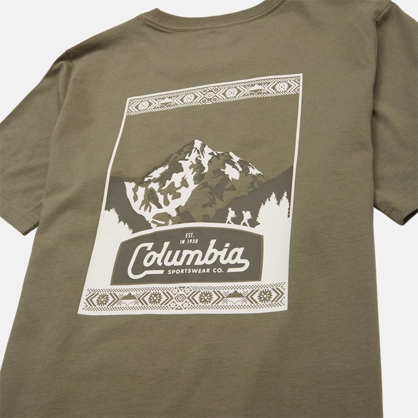 Columbia T-shirts CSC SEASONAL LOGO TEE 1991036 ARMY
