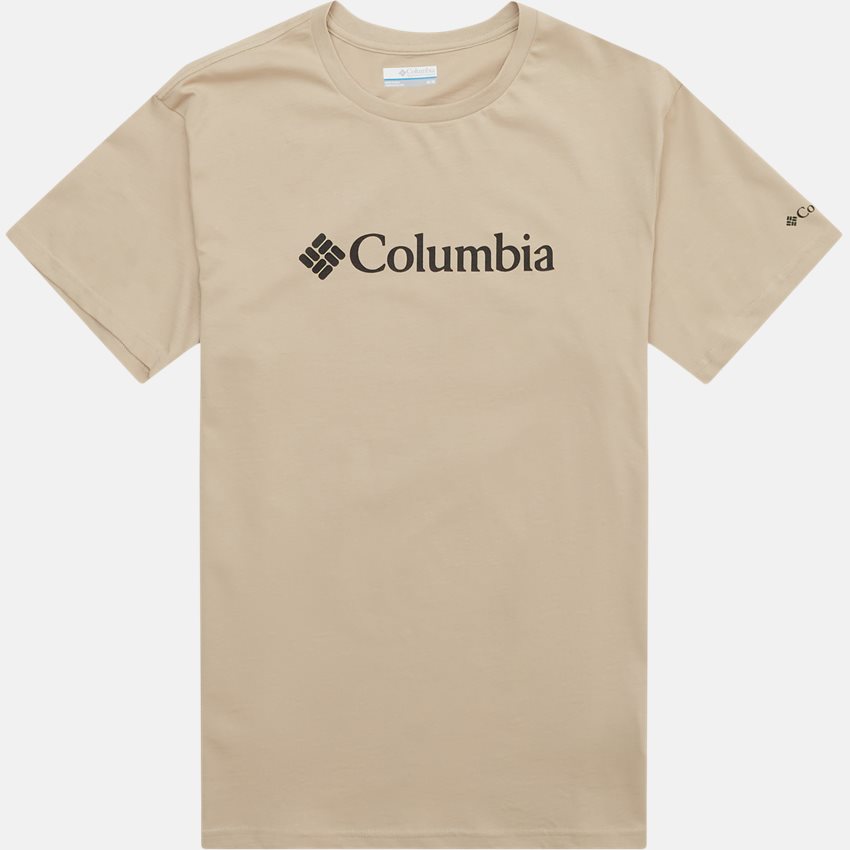 Columbia T-shirts CSC BASIC CHEST LOGO SS TEE 1680053 SAND