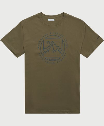 Columbia T-shirts M RAPID GRAPHIC TEE 1888813 Army