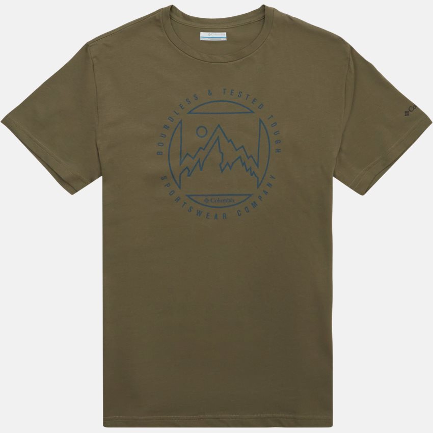 Columbia T-shirts M RAPID GRAPHIC TEE 1888813 ARMY