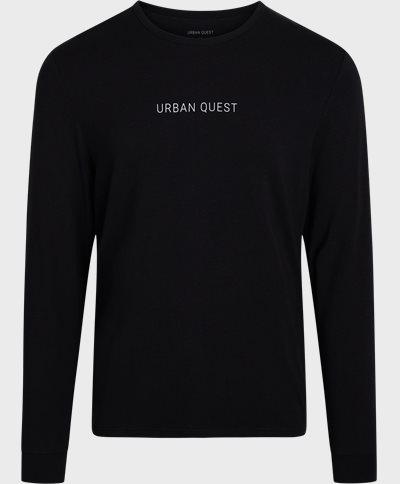 URBAN QUEST T-shirts 1320 BAMBOO LS TEE Svart