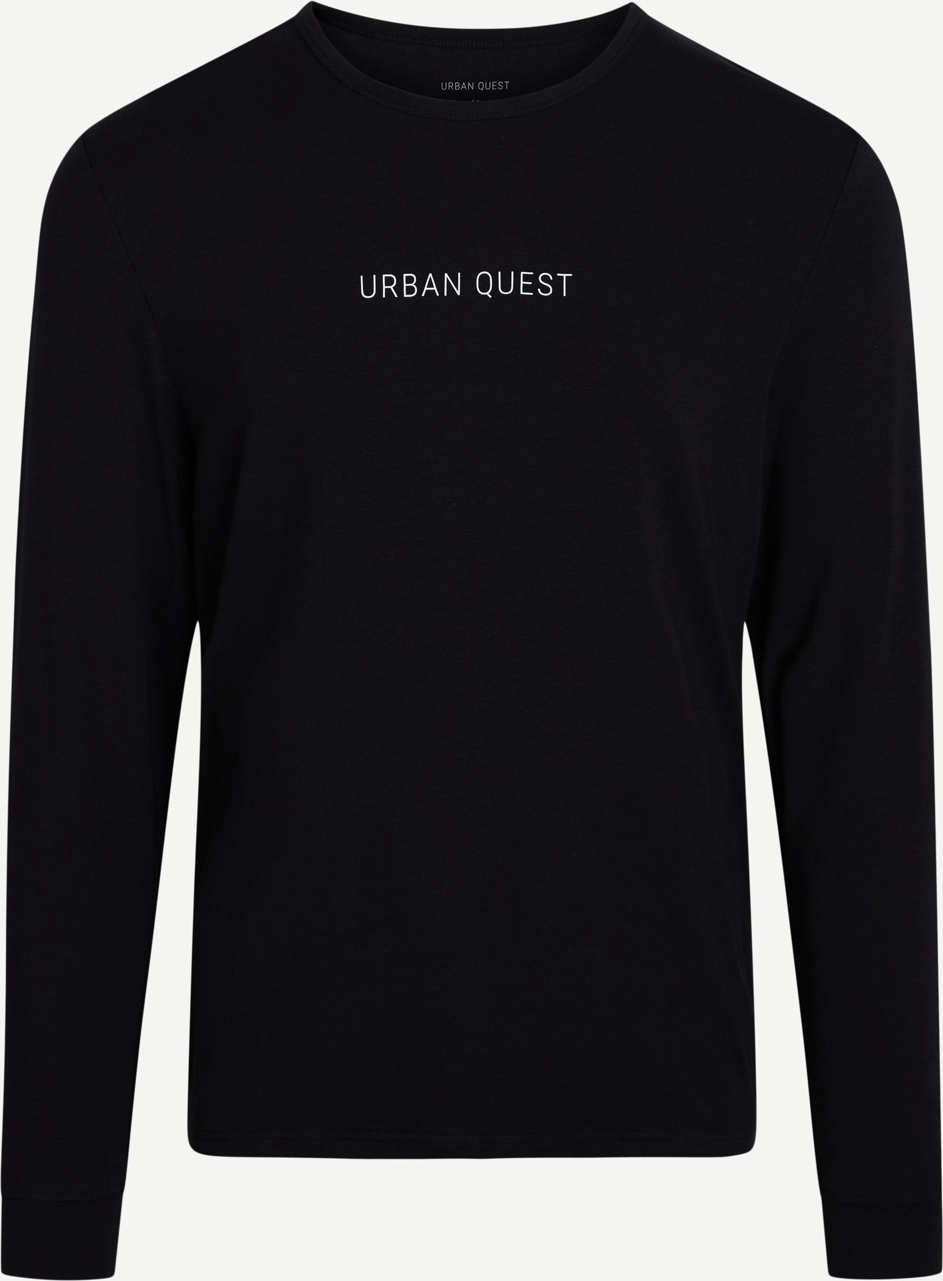 URBAN QUEST T-shirts 1320 BAMBOO LS TEE Sort