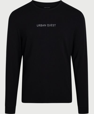 URBAN QUEST T-shirts 1320 BAMBOO LS TEE Sort