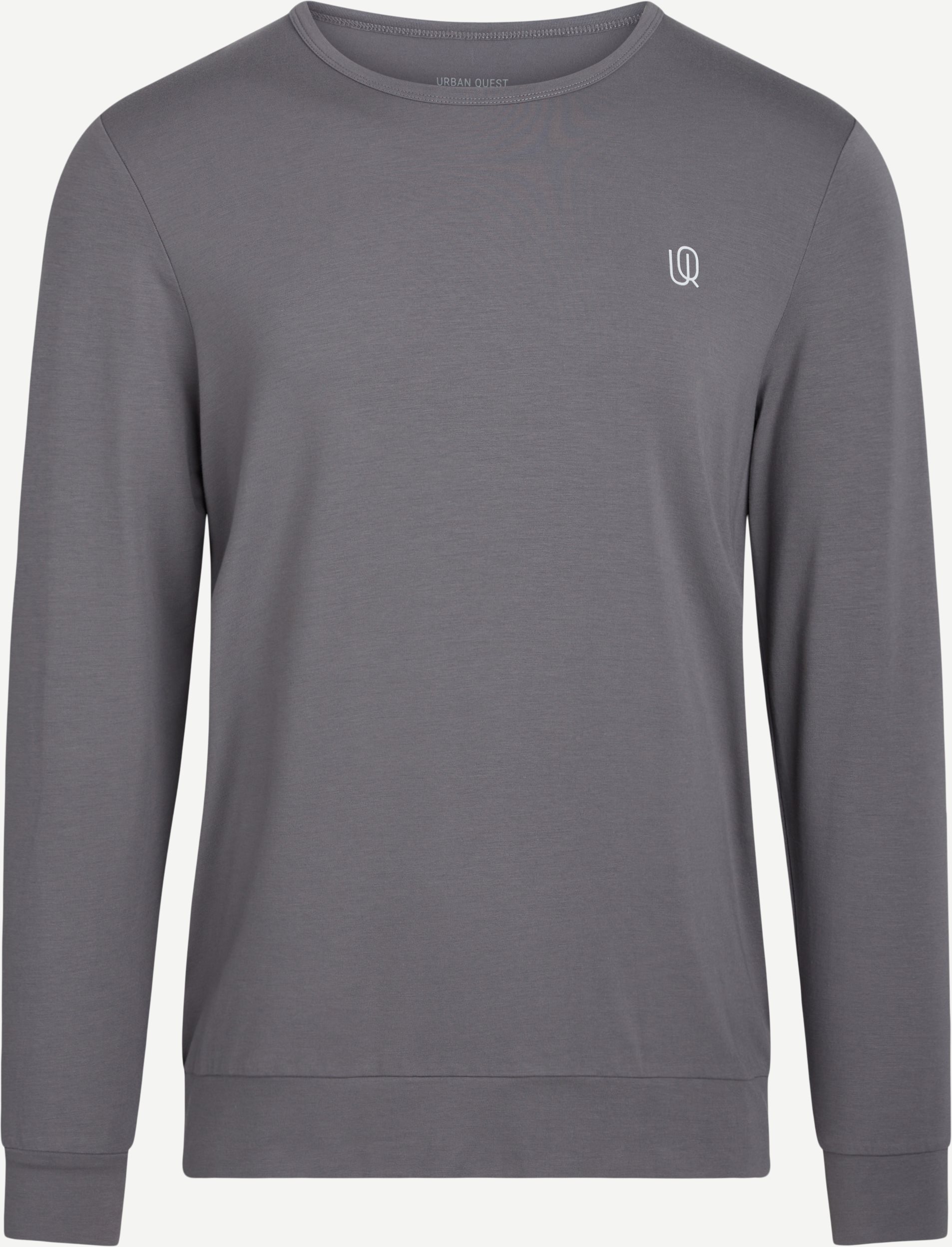 URBAN QUEST Sweatshirts 1340 BAMBOO SWEATSHIRT Grey