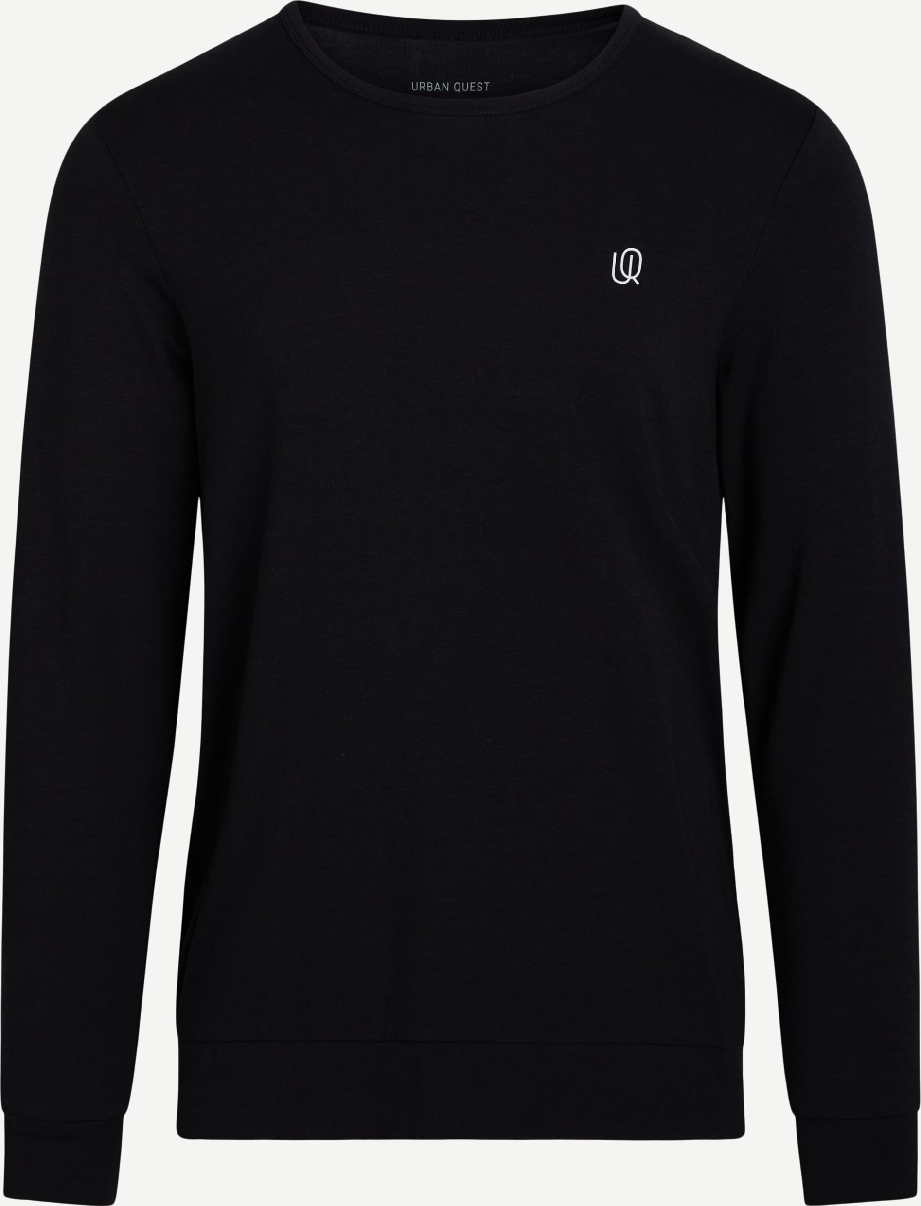URBAN QUEST Sweatshirts 1340 BAMBOO SWEATSHIRT Black
