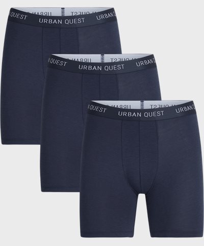 URBAN QUEST Underwear 1420 3-PACK LONG LEG BAMBOO TIGHTS Blue