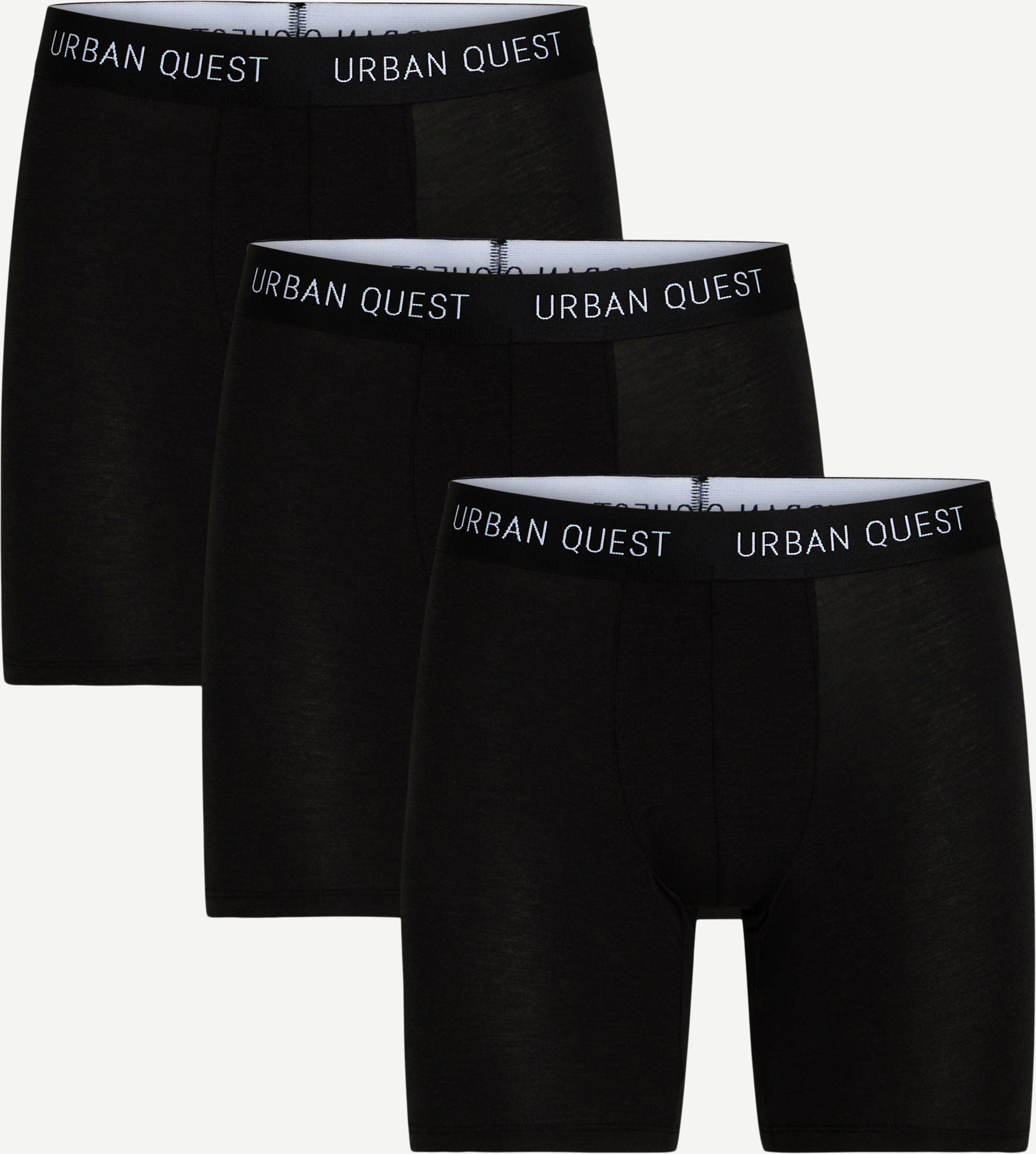 URBAN QUEST Underwear 1420 3-PACK LONG LEG BAMBOO TIGHTS Black