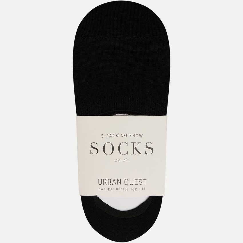 URBAN QUEST Socks 1431 5-PACK BAMBOO NO SHOW SOCKS SORT