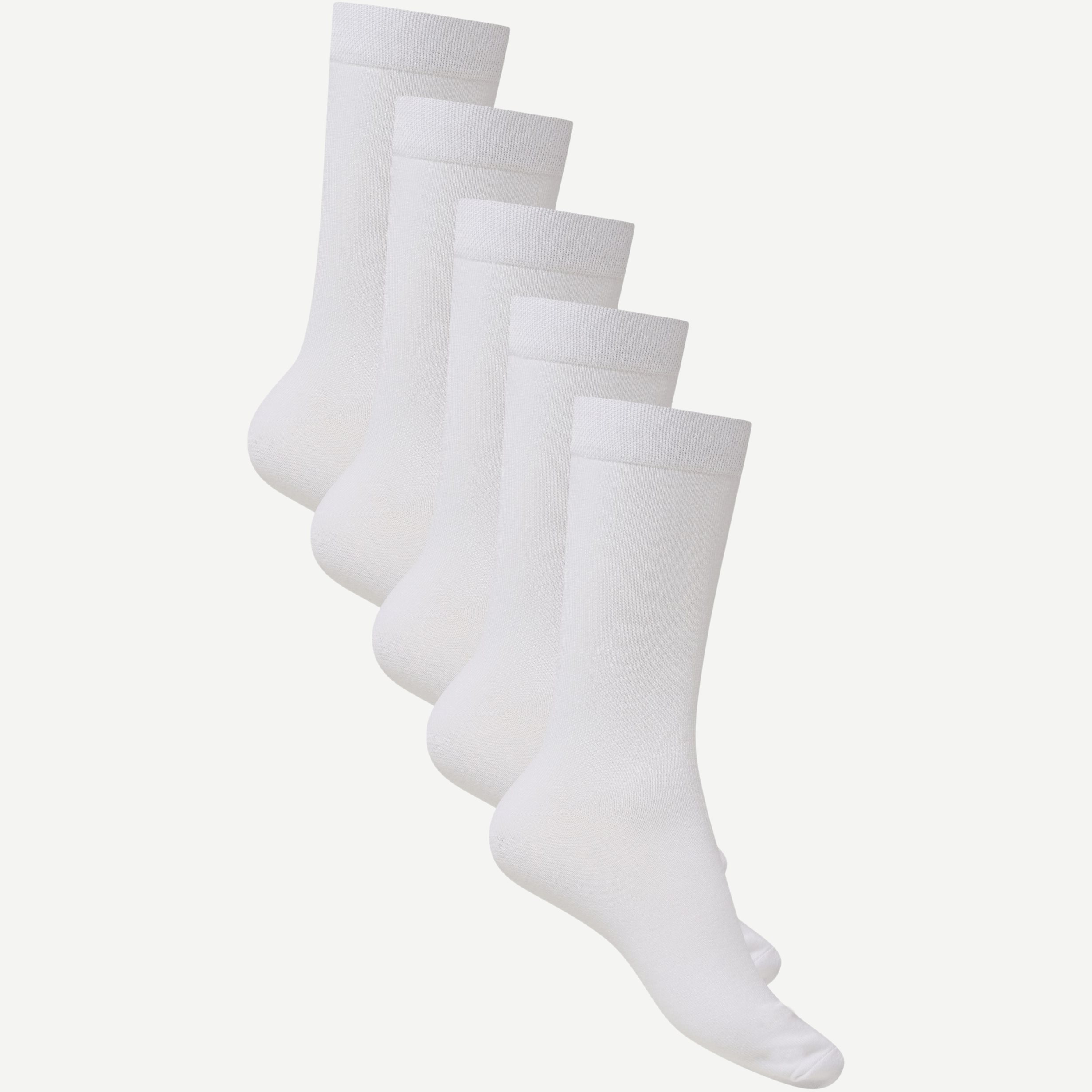 URBAN QUEST Socks 1430 5-PACK BAMBOO BASIC SOCKS White