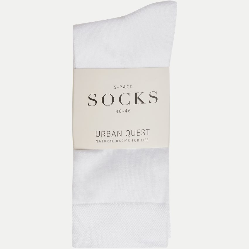 URBAN QUEST Socks 1430 5-PACK BAMBOO BASIC SOCKS HVID