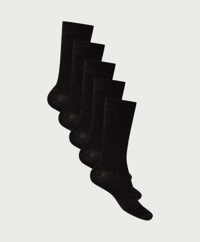 URBAN QUEST Socks 1430 5-PACK BAMBOO BASIC SOCKS Black