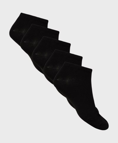 URBAN QUEST Socks 1440 5-PACK BAMBOO FOOTIE Black