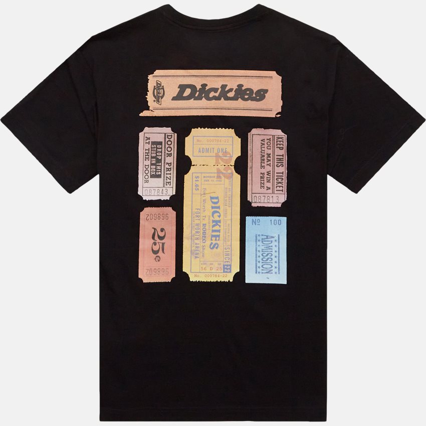 Dickies T-shirts PAXICO FNB SS TEE DK0A4YK5BLK1 SORT