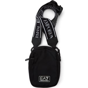 Emporio Armani EA7 TRAIN CORE U SLING BAG - UNISEX SLING BAG Black / White  - Free delivery