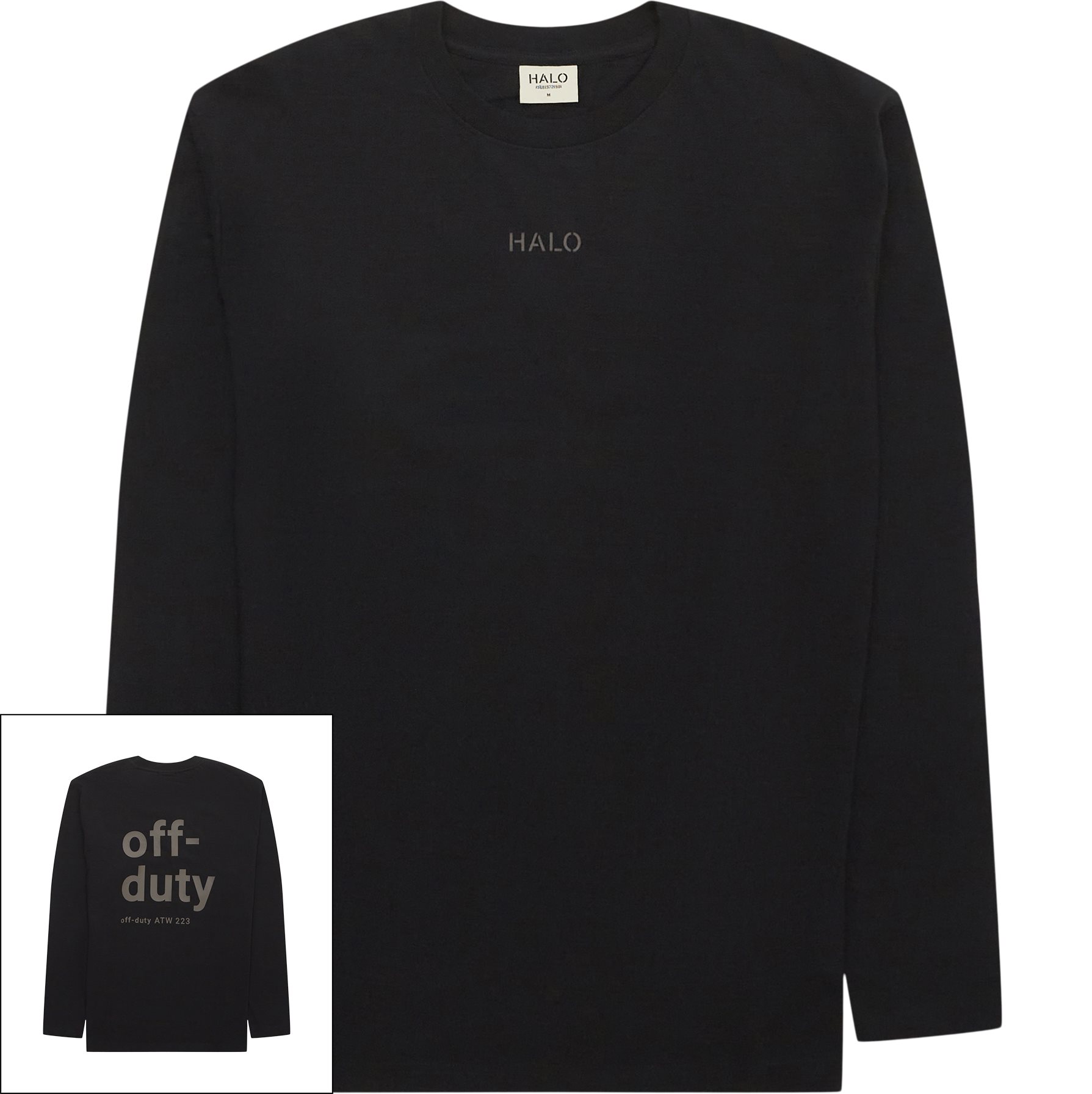 HALO T-shirts GRAPHIC LS TEE 610410 Black