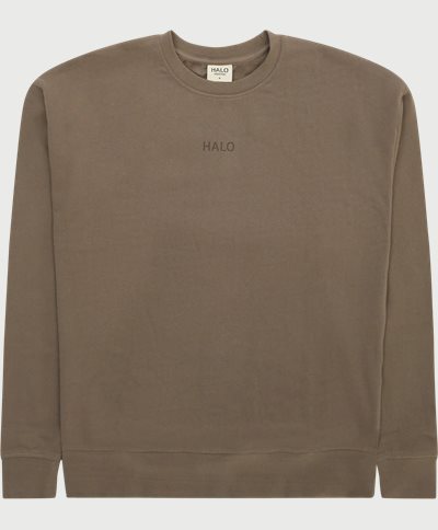 HALO Sweatshirts GRAPHIC CREW 610408 Brun