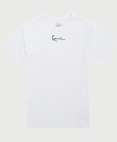 Karl Kani T-shirts SMALL SIGNATURE TEE KKMQ1200 Hvid