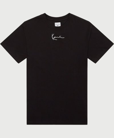 Karl Kani T-shirts SMALL SIGNATURE TEE KKMQ1200 Sort