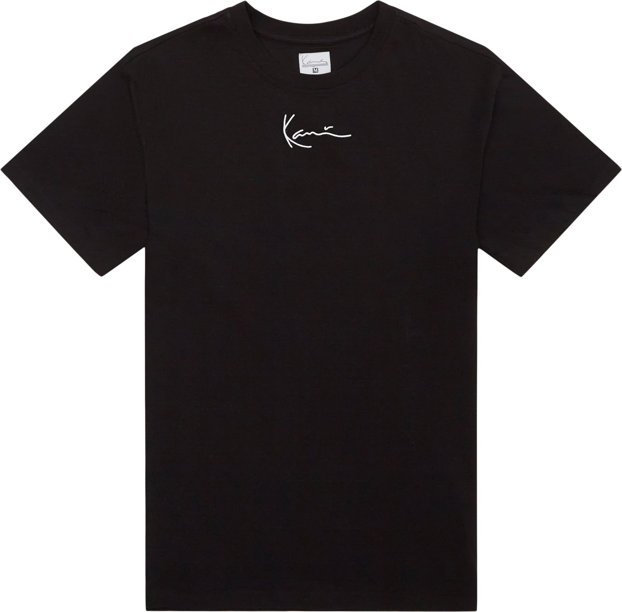 Karl Kani T-shirts SMALL SIGNATURE TEE KKMQ1200 Sort