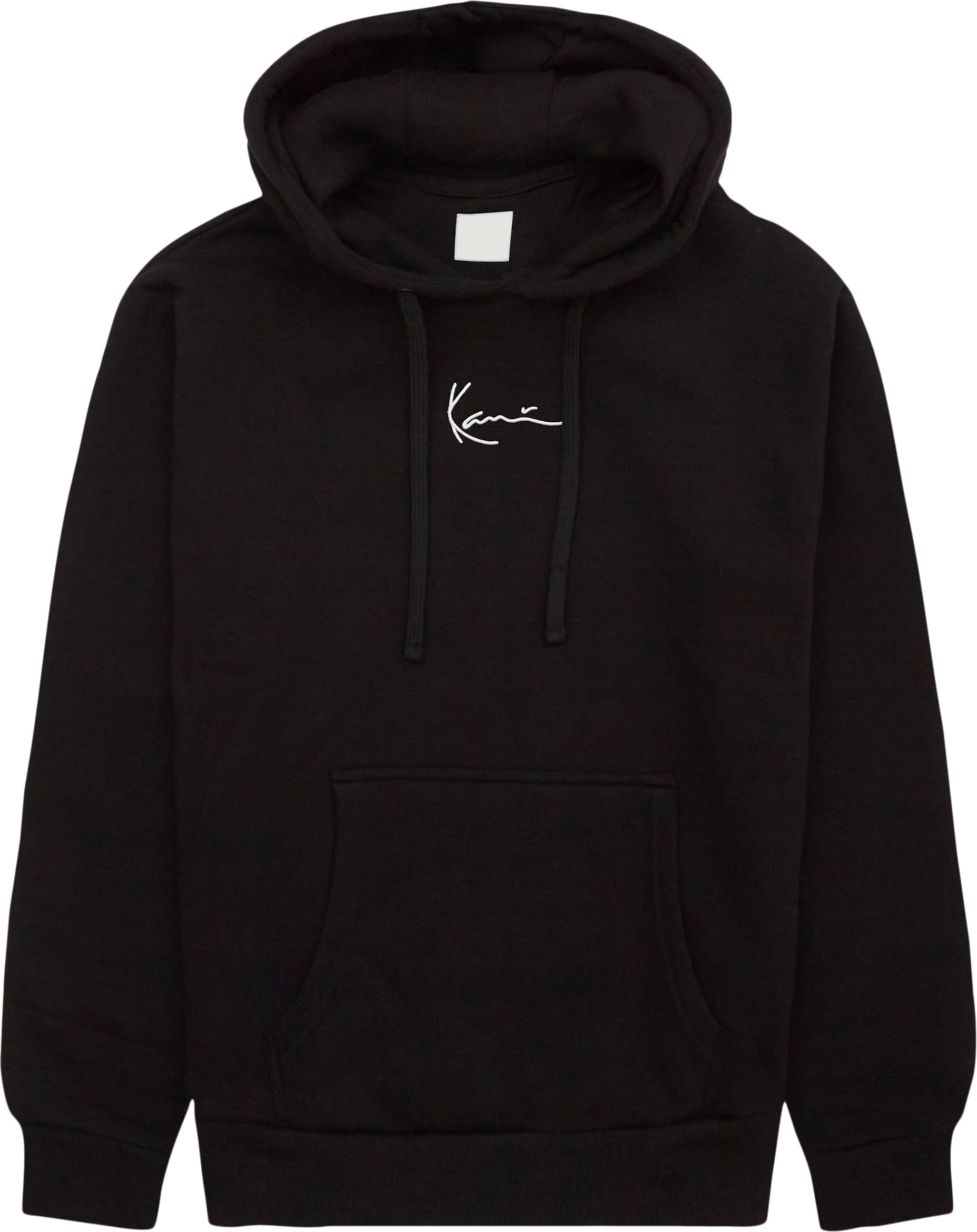 Karl Kani Sweatshirts SMALL SIGNATURE HOODIE KKMQ1200 Black