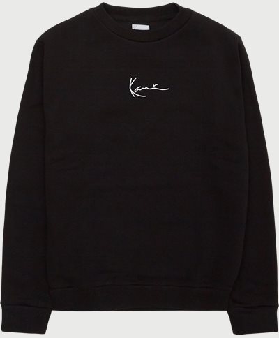 Karl Kani Sweatshirts SMALL SIGNATURE CREW KKMQ1200 Black