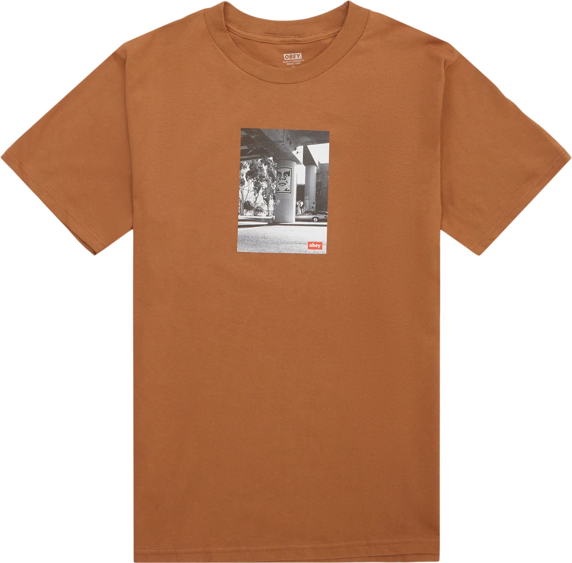 Obey T-shirts URBAN RENEWAL 165263589 Brown