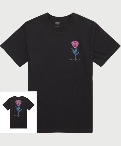 Obey T-shirts BARBWIRE FLOWER 165263591 Sort