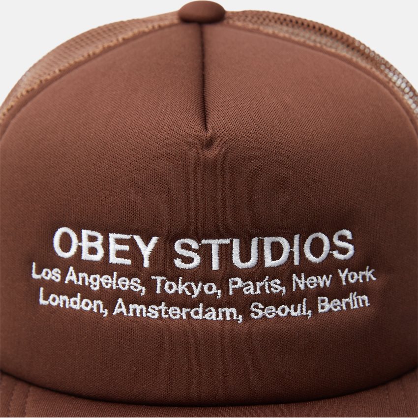 Obey Caps OBEY STUDIOS TRUCKER 100500041 BRUN