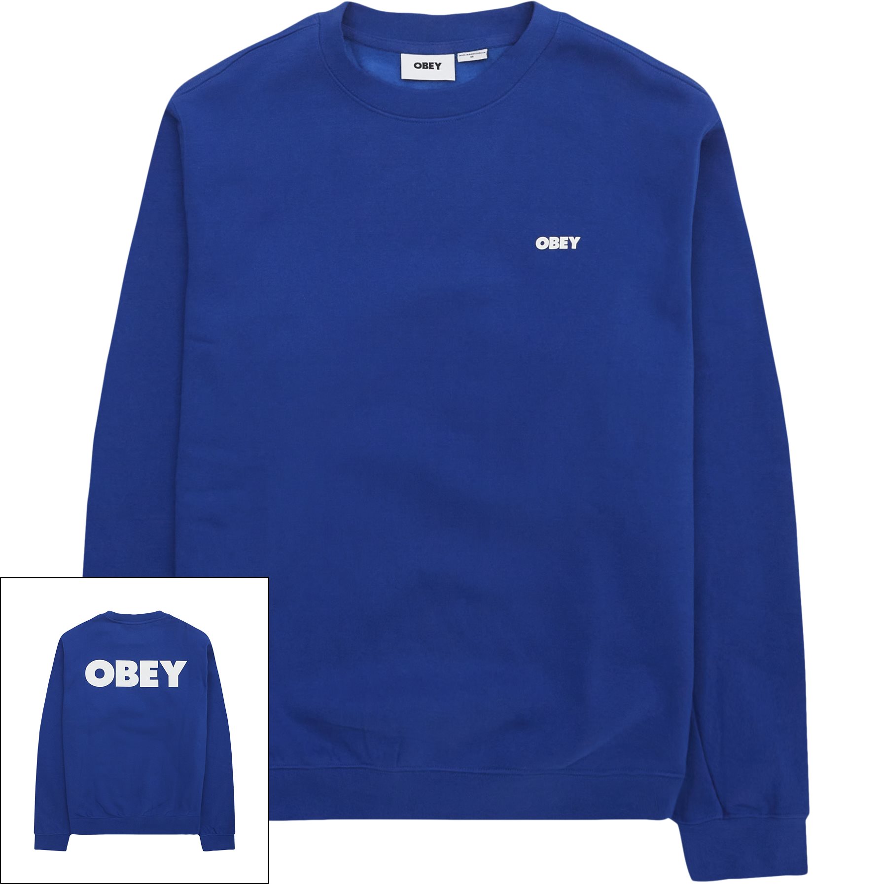 Obey Sweatshirts OBEY BOLD CREW 112862349 Blue