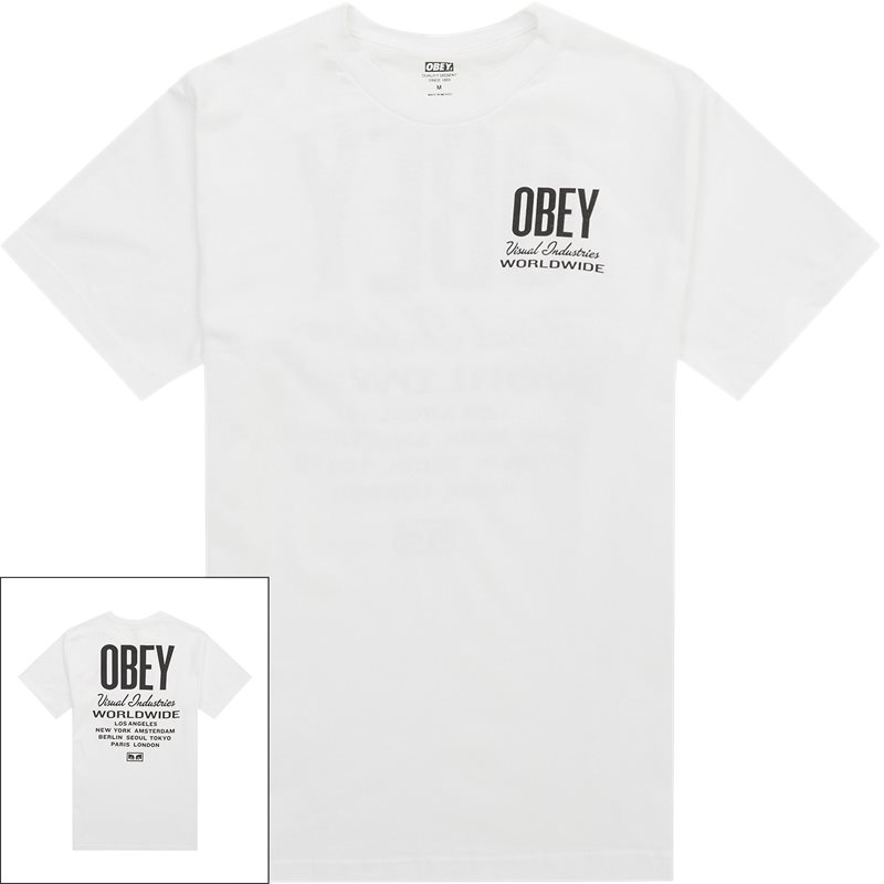 Obey Visual Ind. Worldwide Hvid - T-shirt Dametøj - herretøj - toej.dk