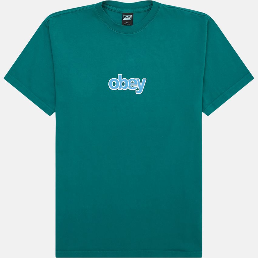 Obey T-shirts OBEY STACK 166913555 GRØN