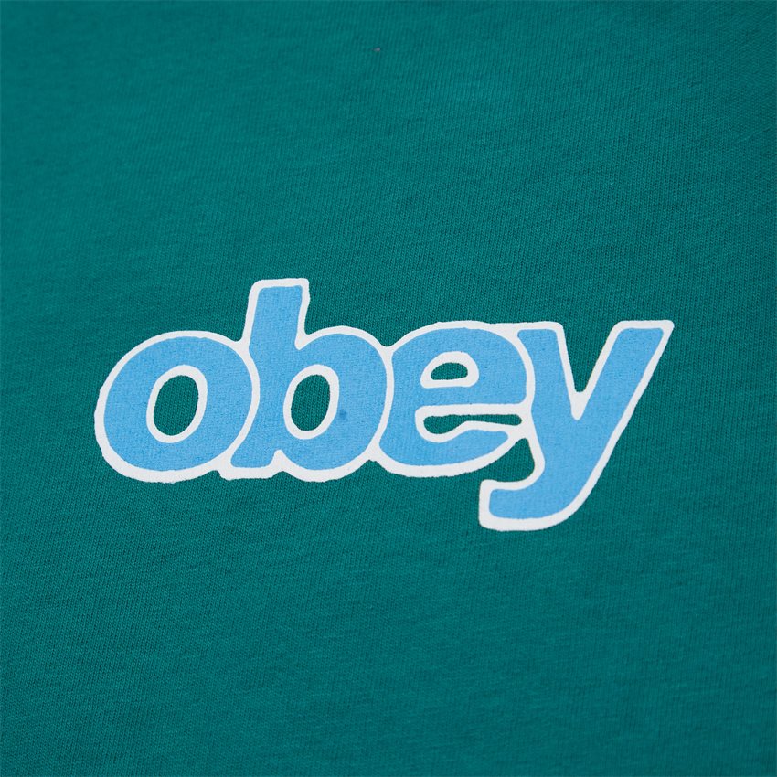 Obey T-shirts OBEY STACK 166913555 GRØN