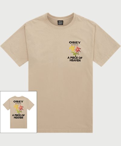 Obey T-shirts A PIECE OF HEAVEN 166913558 Sand