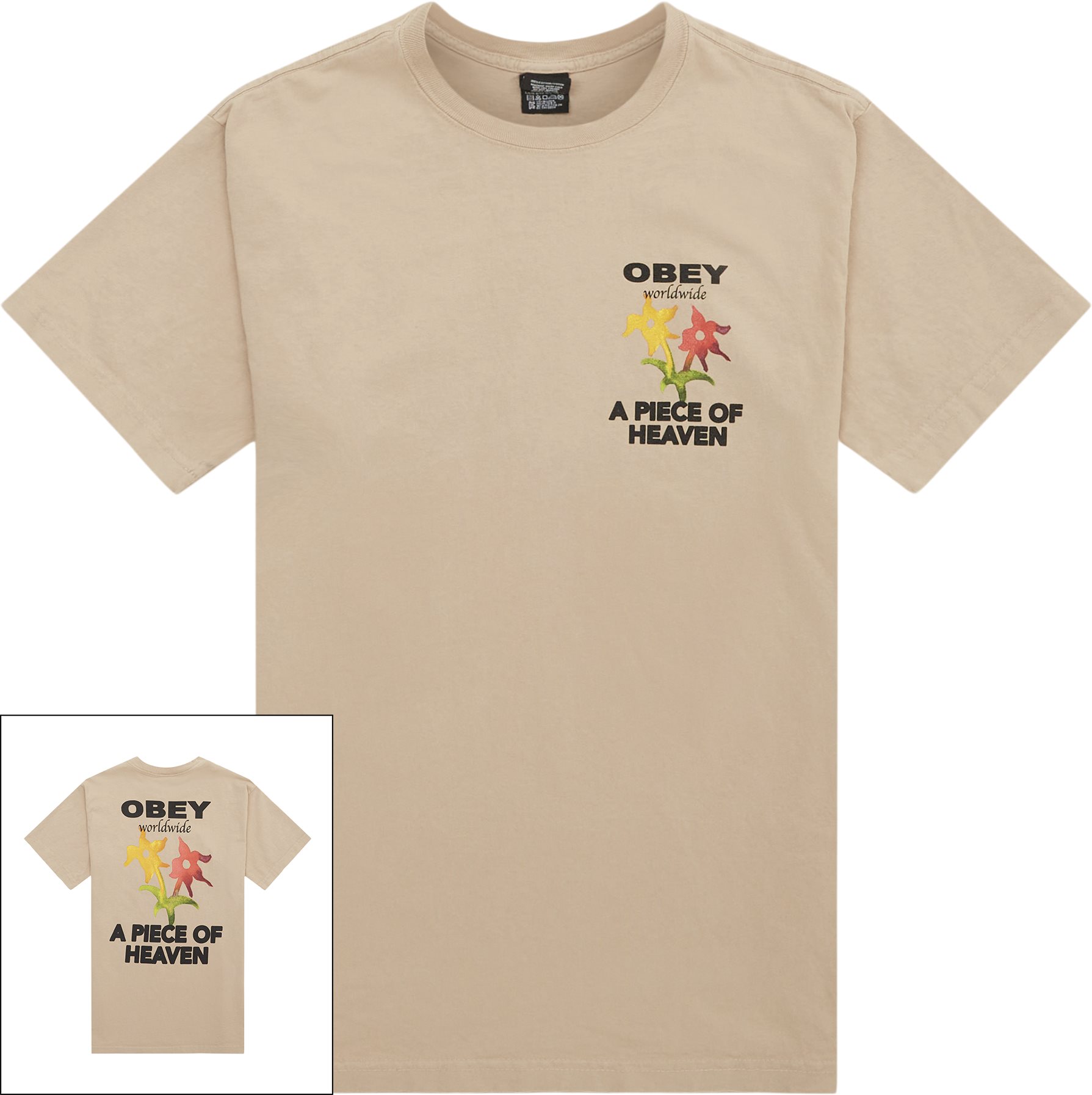 Obey T-shirts A PIECE OF HEAVEN 166913558 Sand