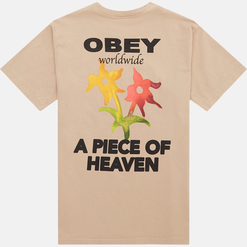 Obey T-shirts A PIECE OF HEAVEN 166913558 SAND