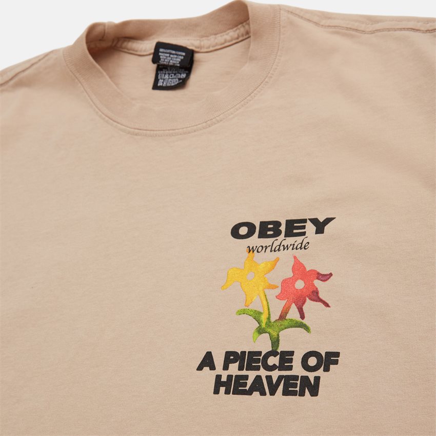 Obey T-shirts A PIECE OF HEAVEN 166913558 SAND