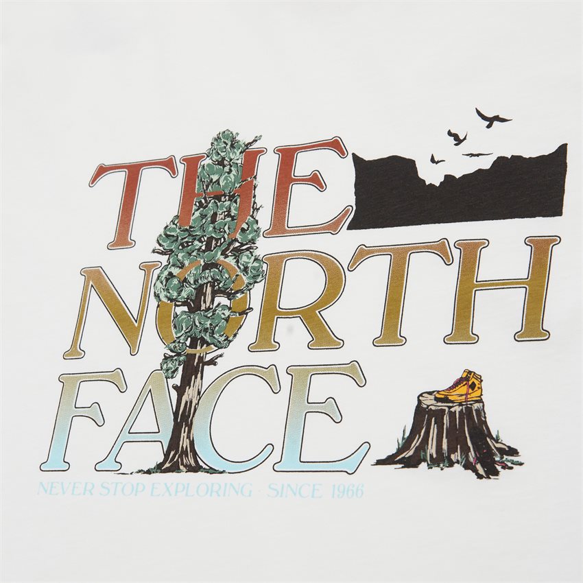 The North Face T-shirts S/S GRAPHIC TEE NF0A7X1ON3N1 SAND