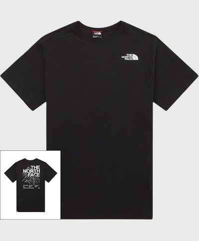 The North Face T-shirts SS MOUNTAIN OUTLINE TEE NF0A7Z9KKY41 Sort