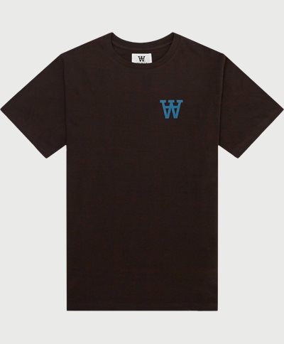WOOD WOOD T-shirts ACE CHEST PRINT T-SHIRT 10275700-2222 Brun