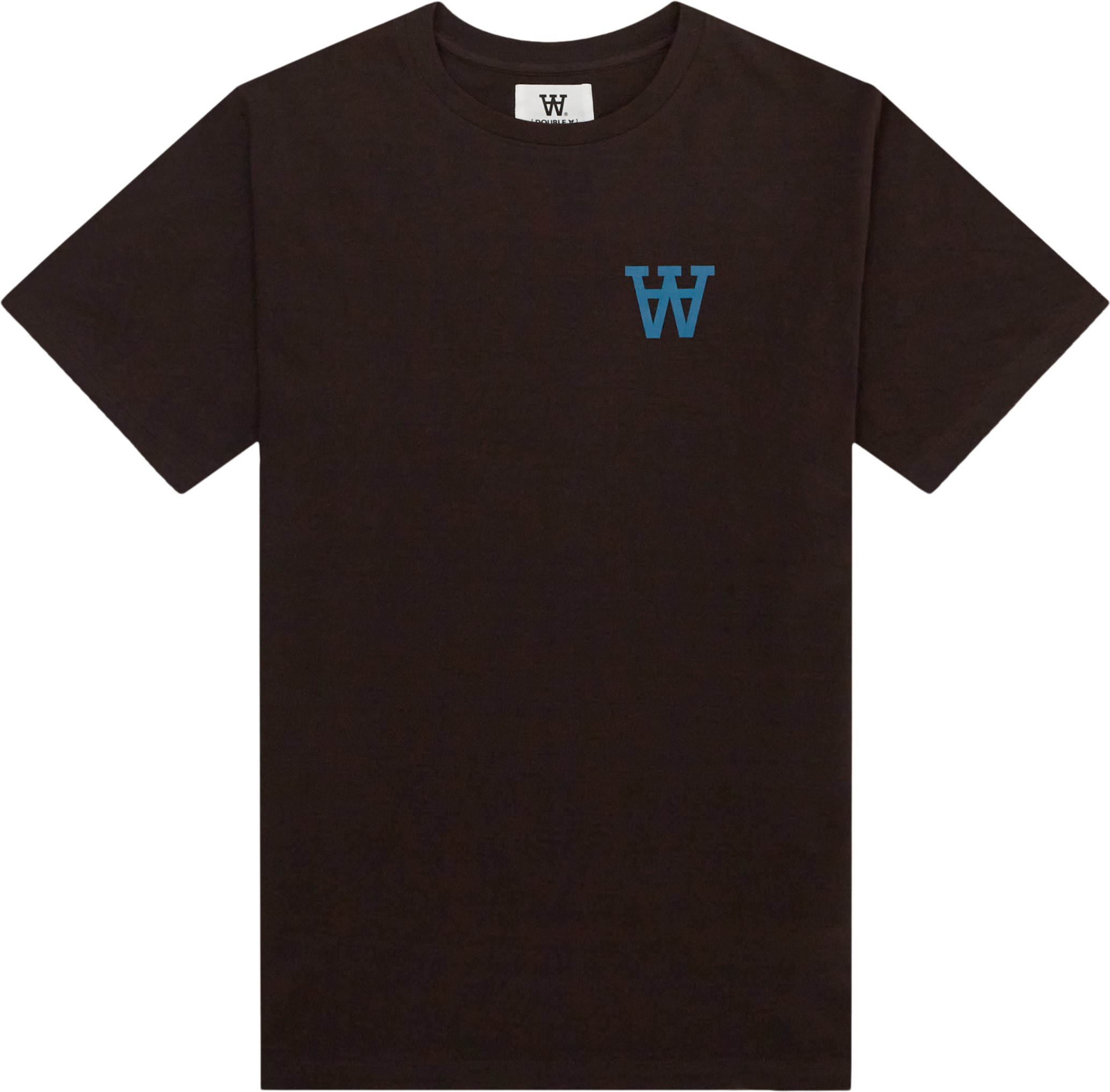 WOOD WOOD T-shirts ACE CHEST PRINT T-SHIRT 10275700-2222 Brun